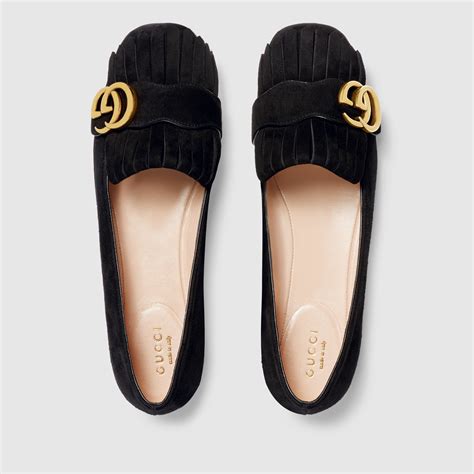 zwart glans gucci ballerina|Gucci Ballet Flats for Women .